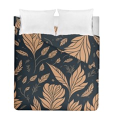 Background Pattern Leaves Texture Duvet Cover Double Side (Full/ Double Size) from UrbanLoad.com