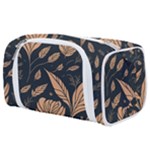 Background Pattern Leaves Texture Toiletries Pouch
