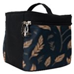 Background Pattern Leaves Texture Make Up Travel Bag (Small)