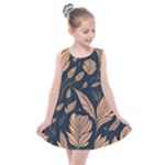 Background Pattern Leaves Texture Kids  Summer Dress