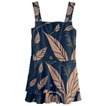 Background Pattern Leaves Texture Kids  Layered Skirt Swimsuit