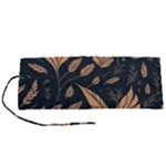 Background Pattern Leaves Texture Roll Up Canvas Pencil Holder (S)