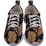 Background Pattern Leaves Texture Kids Athletic Shoes