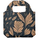 Background Pattern Leaves Texture Foldable Grocery Recycle Bag