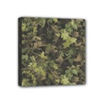 Green Camouflage Military Army Pattern Mini Canvas 4  x 4  (Stretched)