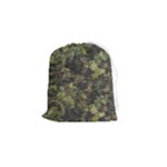Green Camouflage Military Army Pattern Drawstring Pouch (Small)