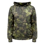 Green Camouflage Military Army Pattern Women s Pullover Hoodie
