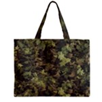 Green Camouflage Military Army Pattern Zipper Mini Tote Bag