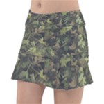 Green Camouflage Military Army Pattern Classic Tennis Skirt