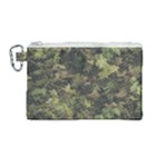 Green Camouflage Military Army Pattern Canvas Cosmetic Bag (Medium)