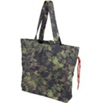 Green Camouflage Military Army Pattern Drawstring Tote Bag