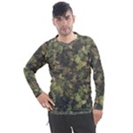 Green Camouflage Military Army Pattern Men s Pique Long Sleeve T-Shirt