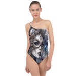 Woman in Space Classic One Shoulder Swimsuit