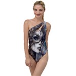 Woman in Space To One Side Swimsuit