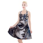 Woman in Space Halter Party Swing Dress 