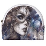 Woman in Space Horseshoe Style Canvas Pouch