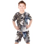 Woman in Space Kids  T-Shirt and Shorts Set