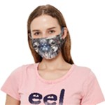Woman in Space Crease Cloth Face Mask (Adult)