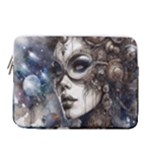Woman in Space 15  Vertical Laptop Sleeve Case With Pocket
