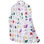 Snails Butterflies Pattern Seamless Double Compartment Backpack