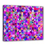 Floor Colorful Triangle Canvas 24  x 20  (Stretched)
