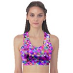 Floor Colorful Triangle Fitness Sports Bra