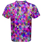 Floor Colorful Triangle Men s Cotton T-Shirt