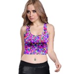 Floor Colorful Triangle Racer Back Crop Top