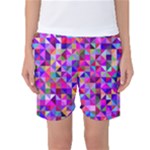 Floor Colorful Triangle Women s Basketball Shorts