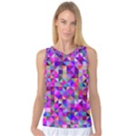 Floor Colorful Triangle Women s Basketball Tank Top