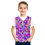 Floor Colorful Triangle Kids  Basketball Tank Top