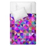 Floor Colorful Triangle Duvet Cover Double Side (Single Size)