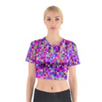 Floor Colorful Triangle Cotton Crop Top