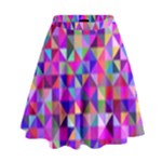 Floor Colorful Triangle High Waist Skirt