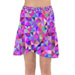 Floor Colorful Triangle Wrap Front Skirt