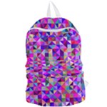 Floor Colorful Triangle Foldable Lightweight Backpack