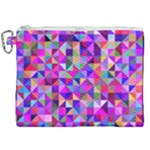Floor Colorful Triangle Canvas Cosmetic Bag (XXL)