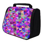 Floor Colorful Triangle Full Print Travel Pouch (Small)