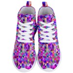 Floor Colorful Triangle Women s Lightweight High Top Sneakers