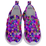 Floor Colorful Triangle Kids  Velcro No Lace Shoes