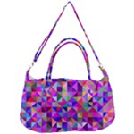 Floor Colorful Triangle Removable Strap Handbag