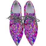 Floor Colorful Triangle Pointed Oxford Shoes