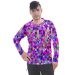 Floor Colorful Triangle Men s Pique Long Sleeve T-Shirt