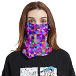 Floor Colorful Triangle Face Covering Bandana (Two Sides)