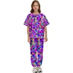 Floor Colorful Triangle Kids  T-Shirt and Pants Sports Set