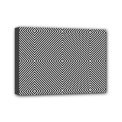 Abstract Diagonal Stripe Pattern Seamless Mini Canvas 7  x 5  (Stretched) from UrbanLoad.com