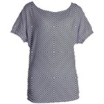 Abstract Diagonal Stripe Pattern Seamless Women s Oversized T-Shirt