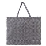Abstract Diagonal Stripe Pattern Seamless Zipper Large Tote Bag