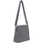 Abstract Diagonal Stripe Pattern Seamless Zipper Messenger Bag