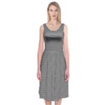 Abstract Diagonal Stripe Pattern Seamless Midi Sleeveless Dress